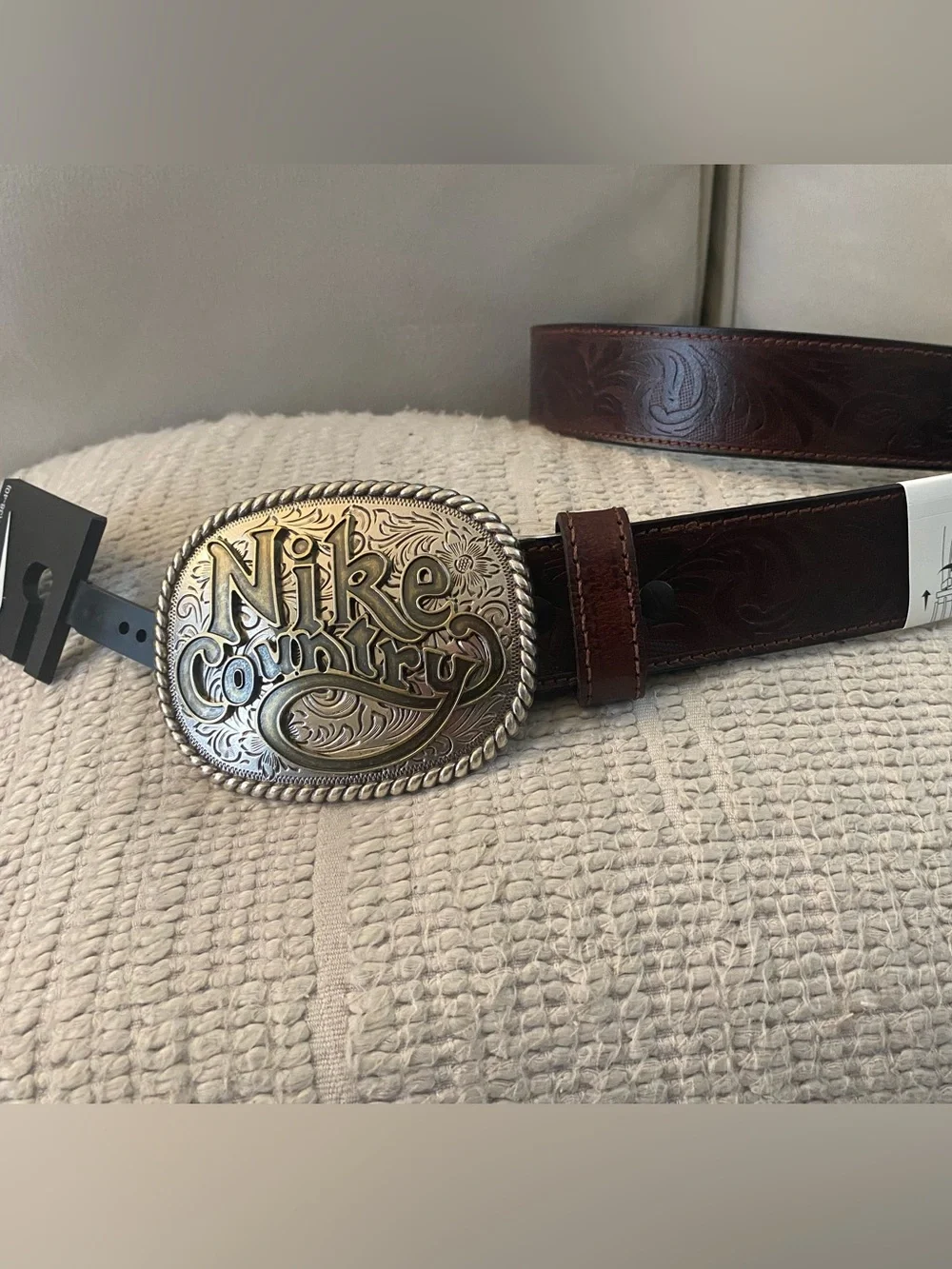 New Men’s Nike Country Leather Reversible Belt Large 38-40